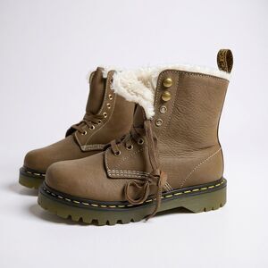 Dr. Martens 1460 Serena Winter Snow Insulated Faux Fur Atlas Leather Boot Women’